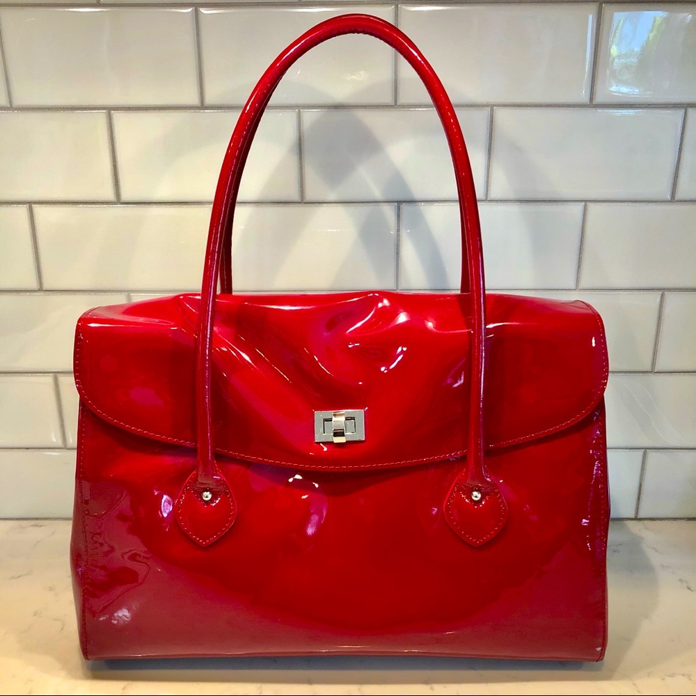 Prague patton leather purse / handbag
